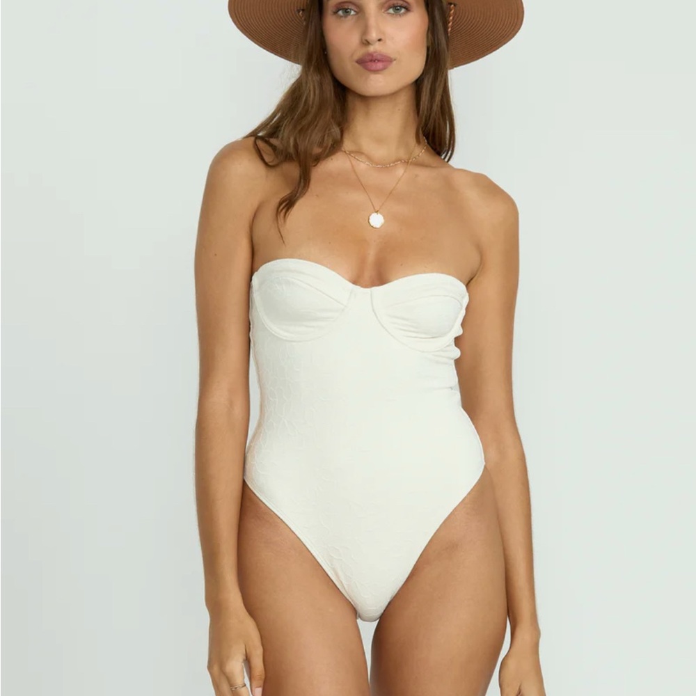 Billabong Cream One Piece Swimsuit